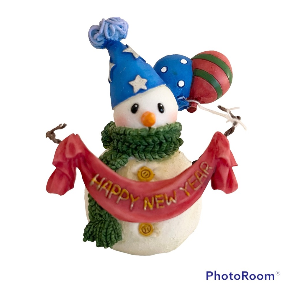 VTG Jan Snowman Of The Month Figurine